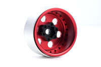 Power Hobby - B5 Aluminum 1.9 Beadlock Wheels Super Positive Offset, Red (4) 1/10 - Hobby Recreation Products