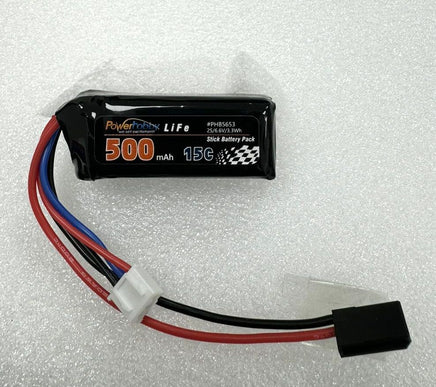 Power Hobby - LiFe 6.6V 500mah 15C Stick Battery Pack - Hobby Recreation Products