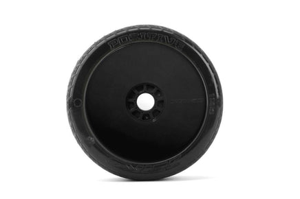 Power Hobby - Positive 1/8 Buggy Mounted Tires Black Wheels (2) Ultra Soft - Hobby Recreation Products