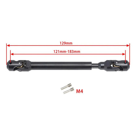 Power Hobby - Universal Spline Drive Shaft CVD 121 - 183mm (1) Wraith SCX10 - Hobby Recreation Products