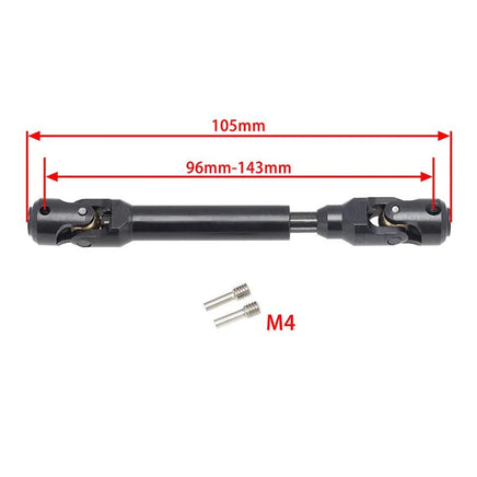 Power Hobby - Universal Spline Drive Shaft CVD 96 - 143mm (1) TRX - 4 Wraith SCX10 - Hobby Recreation Products