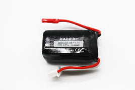 Rage R/C - 3S 11.1V 400mAh LiPo with JST plug; P - 51D BL - Hobby Recreation Products