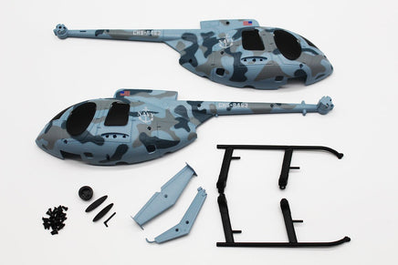 Rage R/C - Hero - Copter Military Canopy Set; Navy - Hobby Recreation Products