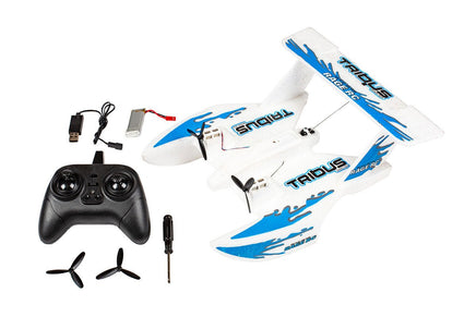 Rage R/C - Tribus 250 Electric Powered RTF Amphibious Aircraft; Blue - Hobby Recreation Products