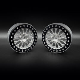 Reef's RC - 2.2 "Shield" Aluminum Beadlock Wheels w/Hubs (2) - Hobby Recreation Products
