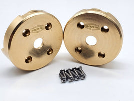 Reef's RC - Brass Portal Covers, for SCXPro / Capra / SCX10.3 - Hobby Recreation Products
