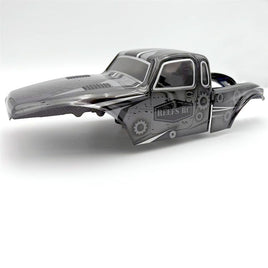 Reef's RC - Clear "PLAGUE" 1/10th Crawler CompBody Set w/Stickers & Mask - Hobby Recreation Products