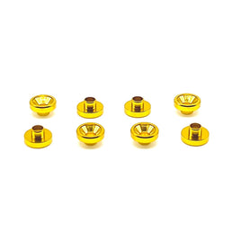 Reef's RC - Servo Washers 8pk, Gold - Hobby Recreation Products