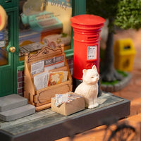 Robotime - Century Post Office, Super Mini Houses - Little Warm Spaces - Hobby Recreation Products