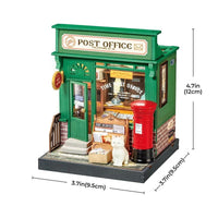 Robotime - Century Post Office, Super Mini Houses - Little Warm Spaces - Hobby Recreation Products