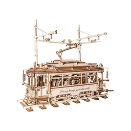 Robotime - Classic City Tram 3D Wooden Puzzle - Hobby Recreation Products