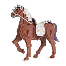 Robotime - Rowood Warrior - Horse 3D Wooden Puzzle - Hobby Recreation Products