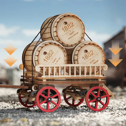 Robotime - Steam Engine Mechanical 3D Wooden Puzzle - Hobby Recreation Products