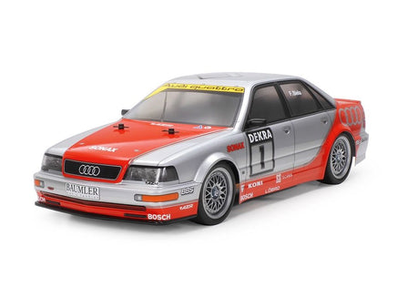 Tamiya - 1/10 RC TT-02 1992 Audi V8 Touring Model Kit, w/ Hobbywing THW 1060 ESC - Hobby Recreation Products