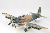 Tamiya - 1/48 Douglas A-1J Skyraider USAF Plastic Model Airplane Kit - Hobby Recreation Products