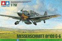 Tamiya - 1/72 Messerschmitt Bf109 G-6 Plastic Model Airplane Kit - Hobby Recreation Products