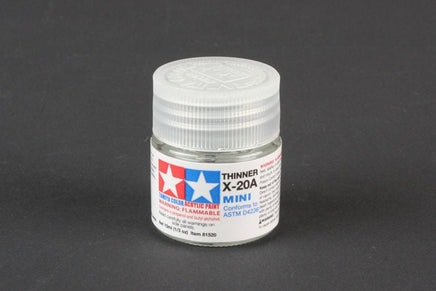 Tamiya - Acrylic Mini X-20A Thinner, 10ml Bottle - Hobby Recreation Products