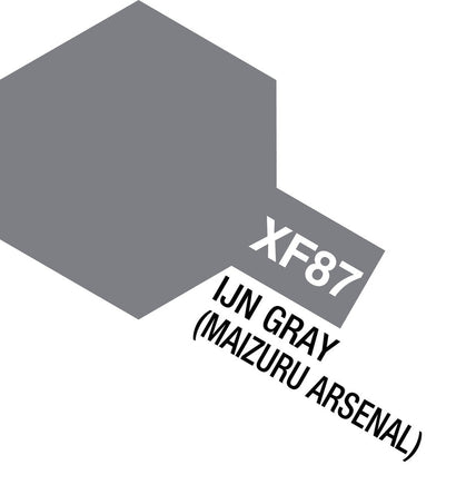 Tamiya - Acrylic Mini XF-87 IJN Grey, 10ml Bottle - Hobby Recreation Products