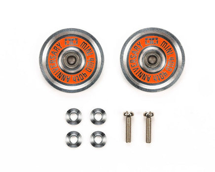 Tamiya - JR Mini 4WD 40th Anniversary HG 19mm Aluminum Ball Race Rollers, (Ringless) - Hobby Recreation Products