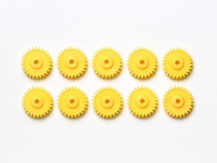 Tamiya - JR Mini 4WD G-18 Gear, Yellow, (10pcs) - Hobby Recreation Products