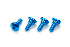 Tamiya - RC 3x8mm Aluminum Hex Servo Step Screws, Blue, 4pcs - Hobby Recreation Products