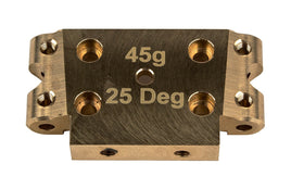 Team Associated - DR10 Factory Team Brass Front Bulkhead, 25deg - Hobby Recreation Products