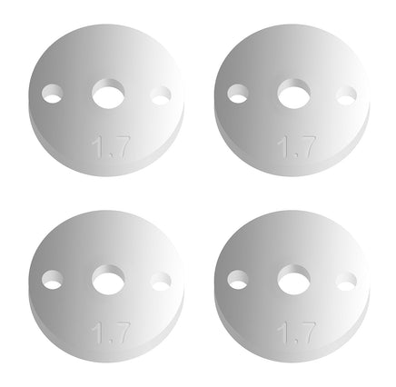 Team Associated - Factory Team 12mm Shock Pistons, V2, 2 Hole x 1.7, Flat - Hobby Recreation Products