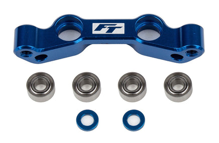 Team Associated - RC10B6.4 Factory Team Steering Rack, Blue Aluminum - Hobby Recreation Products