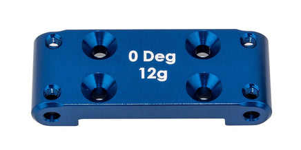 Team Associated - RC10B6.4 Front Bulkhead (0 Degree), Blue Aluminum - Hobby Recreation Products