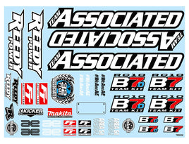 Team Associated - RC10B7 Decal Sheet - Hobby Recreation Products