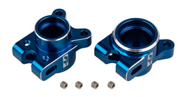 Team Associated - RC10B7 FT Rear Hub Set, Blue - Hobby Recreation Products