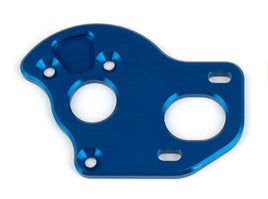 Team Associated - RC10T6.2 Laydown Motor Plate, Blue Aluminum - Hobby Recreation Products