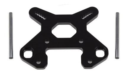 Team Associated - RC8B4 Front Shock Tower V2, Black Aluminum - Hobby Recreation Products