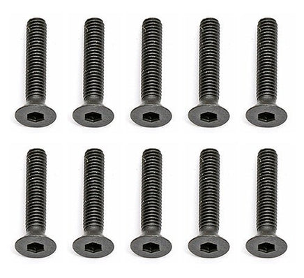 Team Associated - Screws, 3x16mm Flat Head Cap Screws - Hobby Recreation Products