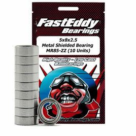 Team FastEddy - 5x8x2.5mm Metal Shielded Bearing MR85-ZZ (10) - Hobby Recreation Products