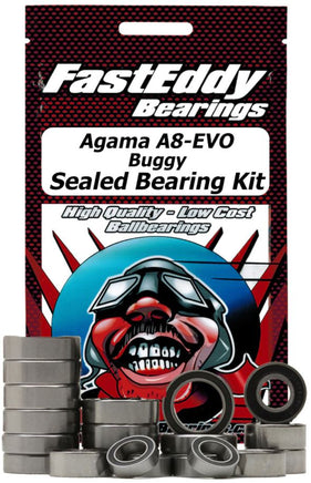 Team FastEddy - Agama A8-EVO Buggy Sealed Bearing Kit - Hobby Recreation Products