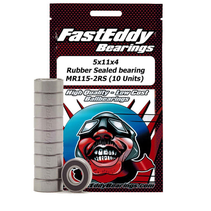 Team FastEddy - Traxxas 5116 Rubber Sealed Replacement Bearing 5x11x4mm (10) - Hobby Recreation Products