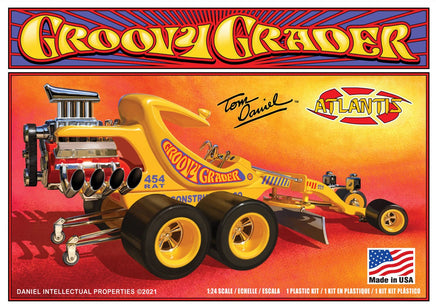 Atlantis Models - 1/24 Tom Daniel Groovy Grader Tom Daniel Plastic Model Kit, Skill Level 2 - Hobby Recreation Products