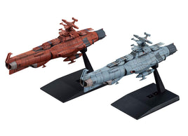 BANDAI - #11 U.N.C.F. D-1 Set 2, Yamanami Fleet & Mars Defense Line Model Kit from "Starblazers" - Hobby Recreation Products