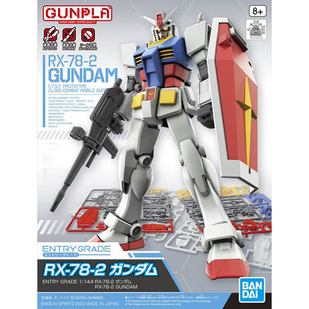 Bandai - 1/144 EG RX-78-2 Gundam "Mobile Suit Gundam", Bandai Spirits Entry Grade - Hobby Recreation Products