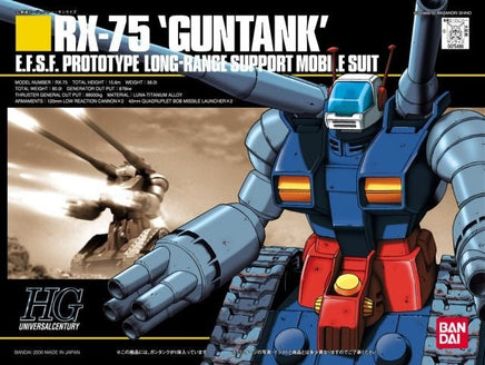 Bandai - #7 RX-75 Guntank "Mobile Suit Gundam", Bandai HGUC 1/144 - Hobby Recreation Products