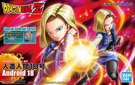 Bandai - Android 18 (New Pkg Ver) "Dragon Ball", Bandai Spirits Figure-rise Standard - Hobby Recreation Products