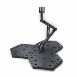 Bandai - Black Action Base 4 Display Stand for 1/100 Scale Models - Hobby Recreation Products