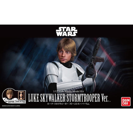 Bandai - Luke Skywalker Stormtrooper 1/12 Model Kit, from Star Wars Character Line - Hobby Recreation Products