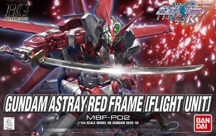 BANDAI - MBF-P02 #58 Gundam Astray Red Frame (Flight Unit) HG SEED Model Kit, from "Gundam SEED Astray" - Hobby Recreation Products