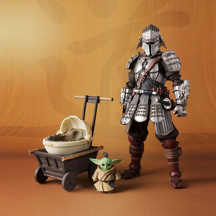 Bandai - Ronin Mandalorian and Grogu Beskar Armor, "The Mandalorian ", Bandai Spirits Meisho Movie Realizatio - Hobby Recreation Products