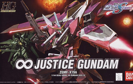 BANDAI - ZGMF-x19A #32 Infinite Justice Gundam HG SEED Model Kit, from "Gundam SEED Destiny" - Hobby Recreation Products