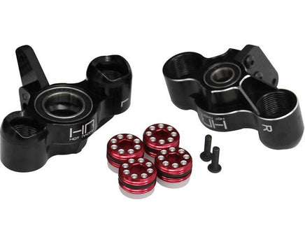 Hot Racing - Aluminum Axle Carriers w/ Bearings, Black, for Arrma Kraton Outcast - Hobby Recreation Products