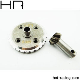 Hot Racing - Hardened Steel Spiral Cut Ring and Pinion Gear, Savage - Hobby Recreation Products