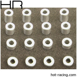 Hot Racing - M3 Medium Aluminum Standoff Spacer (16) - Hobby Recreation Products
